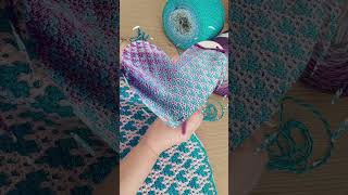 Cute mosaiccrochet baby blanket pattern stepbystep BebaBlanket [upl. by Soinotna]