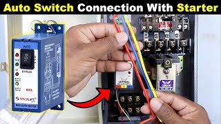 Motor Starter Auto Switch Connection  7 wire Auto Switch Connection ElectricalTechnician [upl. by Neelrahs]