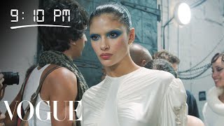 How Moroccan Model Rania Benchegra Gets Runway Ready  Diary of a Model  Vogue [upl. by Asyal132]