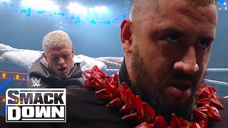 Solo Sikoa Demands Cody Rhodes Acknowledge Him  WWE SmackDown Highlights 71224  WWE on USA [upl. by Hteazile]