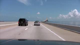 Sunshine Skyway Bridge Drive Over at 500 Speed [upl. by Higgs47]