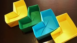 HOW TO MAKE A HEART ORIGAMI BOX [upl. by Dnamra377]