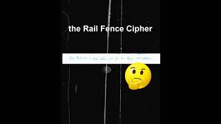 Rail Fence Cipher wonkeyjase secret code [upl. by Corine]