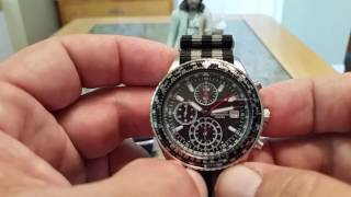 Seiko SND253P1The Reduced Flighty  7T92 Chronograph [upl. by Meehyrb]