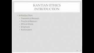 Intro to Kantian Ethics [upl. by Dannye]