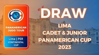 Sorteo Copa Panamericana Cadete y Junior Lima 2023 [upl. by Basilius]