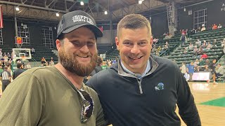 New Tulane Football coach Jon Sumrall at basketball game vs 24 FAU [upl. by Graves]