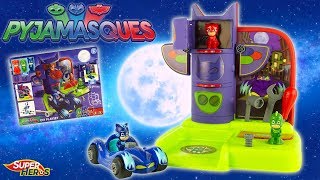 PYJAMASQUES Quartier Général à Construire PJ Masks DIY Playset Jouets Toy Review Noel 2018 Smoby [upl. by Gratianna]