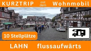 🤩 Kurztrip LAHN 10 STELLPLÄTZE Limburg Braunfels mit dem Wohnmobil [upl. by Aicnarf]