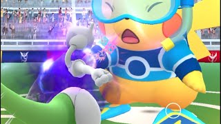 WORLD CHAMPION PIKACHU VS SHADOW SHINY MEWTWO  POKEMON GO RAID 2024 [upl. by Ariella241]