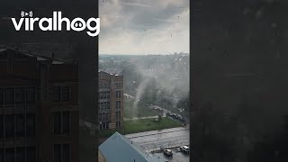 Tornado Touches Down in Buffalo New York  ViralHog [upl. by Nylecyoj]