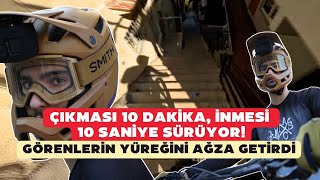 Çıkması 10 dakika inmesi 10 saniye sürüyor Görenlerin yüreği ağza getirdi [upl. by Ginnie]