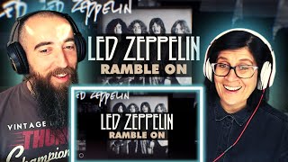 Led Zeppelin  Ramble On REACTION with my wife [upl. by Ater434]