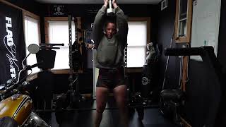 Workout Vlog power cleans and thrusters [upl. by Akoek891]