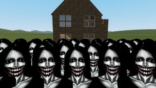 Kuchisake Onna Vs Houses In Garrys Mod Part 16 [upl. by Esmerolda]