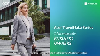 Acer TravelMate Series  3 AI Advantages for Business Owners  Acer [upl. by Oznecniv]