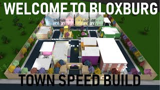 Roblox Welcome To Bloxburg  Town Of Flurora  Town SpeedBuild Part 7 [upl. by Ivor]