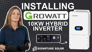 Growatt 10kW Hybrid Inverter amp EG4 Batteries Seamless Installation amp Compatibility [upl. by Asikal]