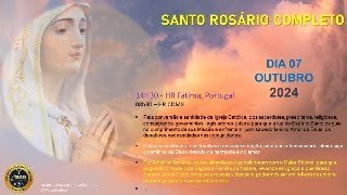 SANTO ROSÁRIO COMPLETO OUTUBRO 2024 [upl. by Bel]