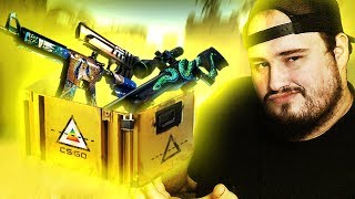 EU ADIVINHEI A VINDA DE 2 SKINS DA NOVA CAIXA PRISMA CASE CSGO [upl. by Novello]