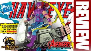 Hasbro  Marvel Legends HAWKEYE WITH SKYCYCLE Avengers 60th Anniversary Review [upl. by Tallia475]