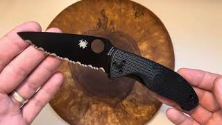 Spyderco Tenacious Lightweight Fully Serrated Is that really a Spyderco Tenacious [upl. by Eirrotal]