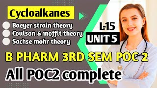 Baeyer strain theory d Coulson and moffit theory  Sachse mohr theory [upl. by Kitty]