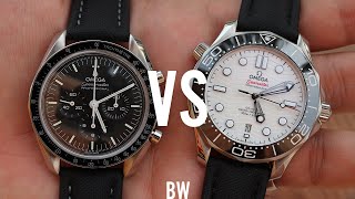 Seamaster vs Speedmaster  Why I love these Omega Designs [upl. by Ahsinauj]