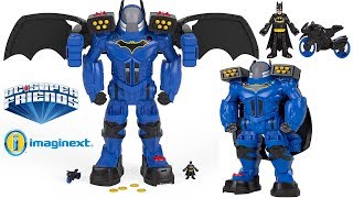 IMAGINEXT BATBOT EXTREME BATMAN ROBOT OVER 2 FEET INCLUDES BATCYCLE AND LAUNCHER JAIL POWER RANGERS [upl. by Auroora]