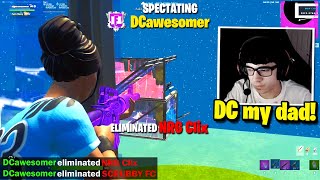 DC CARRIES FAZE SWAY in 500 2v2 ZONE WARS WAGER Fortnite [upl. by Cirdor]