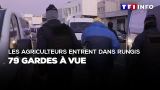 Les agriculteurs entrent dans Rungis  79 gardes à vue [upl. by Nojed]