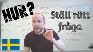 Hur Kan ni ställa rätt fråga övning SFI [upl. by Orpah]