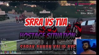 TVA VS SRRA HOSTAGE SITUATION 🫡 tva blindrebel eaglegaming srra gtav gtarp swrp situation [upl. by Tifanie]