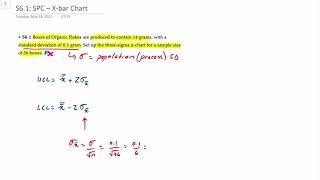 Statistical Process Control Xbar Charts [upl. by Anemolif702]