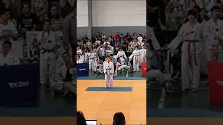 Fazendo poisé de Taekwondo na minha primeira competição 🥈🥋 [upl. by Oirotciv541]