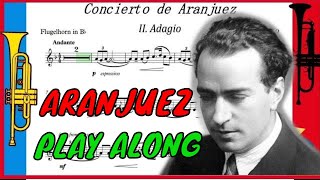 Concierto de Aranjuez  Adagio Trumpet Accompaniment PlayAlong Backing Track PDF SHEET MUSIC [upl. by Khalsa]