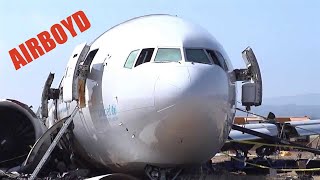 More Asiana Flight 214 Wreckage Raw Footage [upl. by Sirromed]