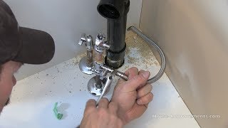 How To Install A Water Line To Your Fridge Pex amp Copper [upl. by Girardo]