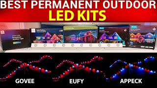 Best Permanent Install Exterior LED Kit Govee Govee Pro Eufy Appeck YPS Novostella [upl. by Anigger]