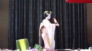 Maiko Fukunae San Performing quotKyoto Sightseeingquot Dance at Tower Club Singapore [upl. by Rramahs852]