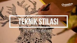 Cara menggambar dengan Teknik Stilasi [upl. by Mungovan702]