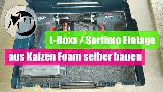 LBoxx  Sortimo Einlage aus Kaizen Foam selber bauen [upl. by Francklyn]