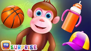 Surprise Eggs Nursery Rhymes Toys  Five Little Monkeys  Learn Colours amp Objects  ChuChu TV [upl. by Viddah]