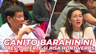 Nagmukhang basang sisiw si Risa Hontiveros sa bagsik ni Pres Duterte [upl. by Felton460]