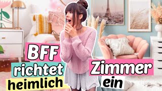 BFF richtet HEIMLICH Zimmer in der YouTube WG ein 😱  ViktoriaSarina [upl. by Machos414]