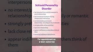 Schizoid personality disorder  shorts youtubeshorts personalitydisorder [upl. by Cran]