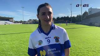 St Vincents Aine Woods chats to DubsTV ahead of GoAhead Ireland Senior 1 Camogie Final [upl. by Enylodnewg521]