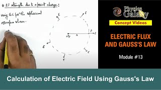 Class 12 Physics  Electric Flux  13 Calculation of Electric Field Using Gausss Law  JEE amp NEET [upl. by Omura347]