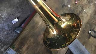 PLEH DOKTOR  TRUMPET YAMAHA YTR8335LA BELL REPAIR [upl. by Jallier]