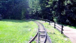 Westerneisenbahn at Freizeitpark Plohn in Lengenfeld Germany Reverse POV [upl. by Ahsaenat]